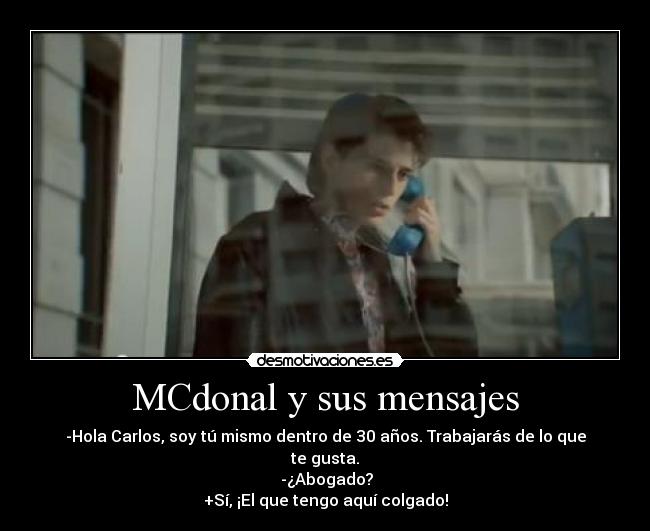 MCdonal y sus mensajes -