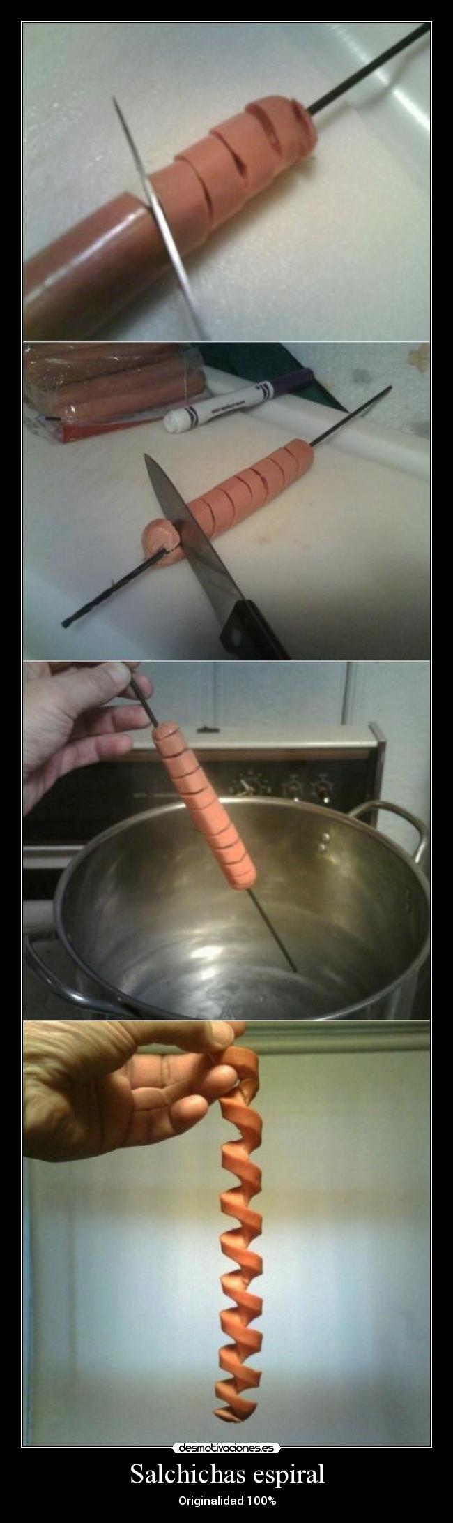 Salchichas espiral - 