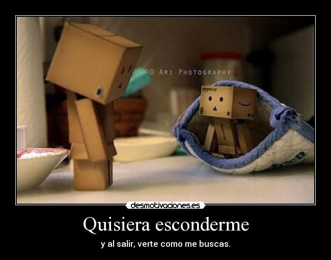 Quisiera esconderme -