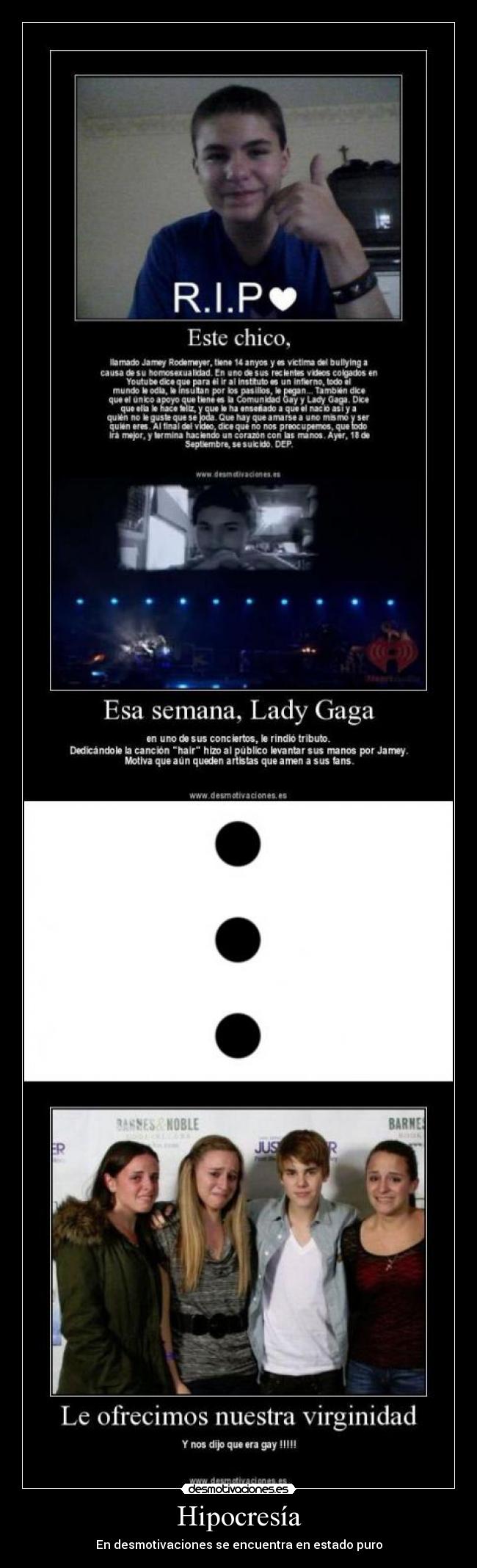 Hipocresía - En desmotivaciones se encuentra en estado puro