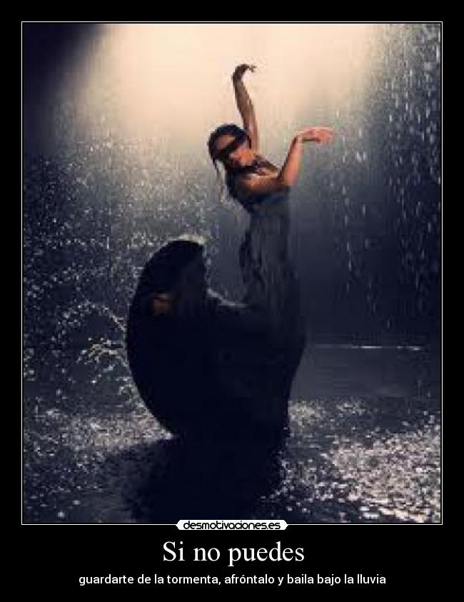 carteles bailando bajo lluvia desmotivaciones