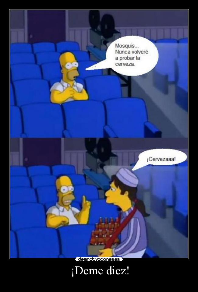 carteles homer simpson los simpsons cerveza desmotivaciones