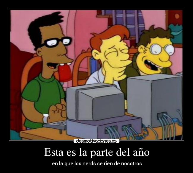 carteles argentina fin las clases disiembre febrero materias escuela los sipson nerds computadores rien desmotivaciones