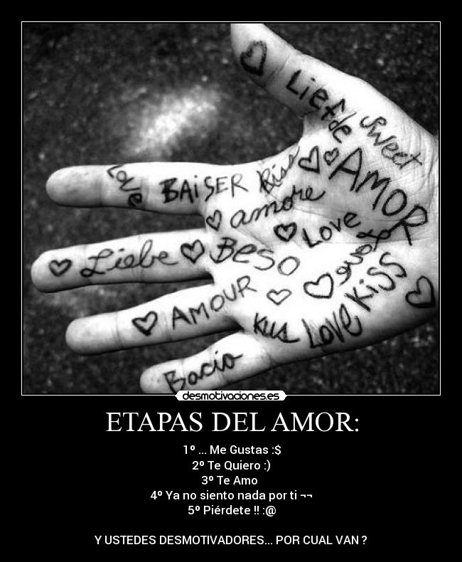 ETAPAS DEL AMOR: - 