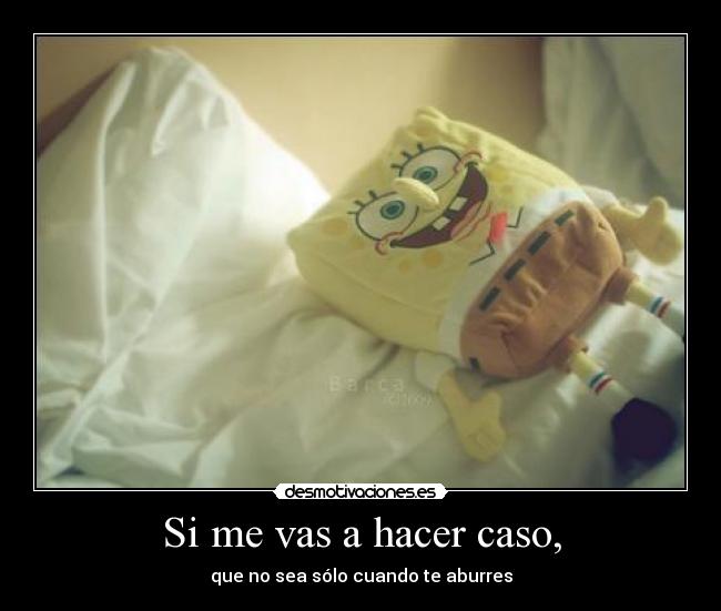 Si me vas a hacer caso, - 