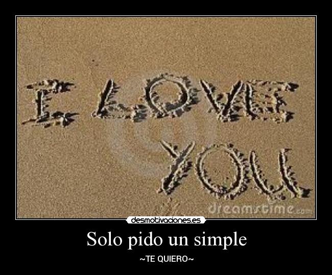 Solo pido un simple - 