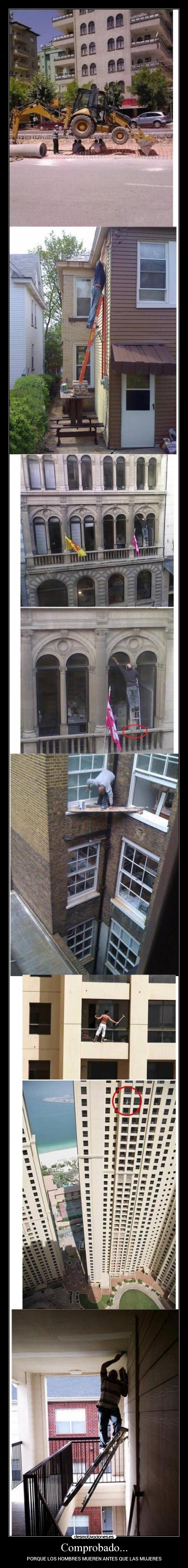 Comprobado... - PORQUE LOS HOMBRES MUEREN ANTES QUE LAS MUJERES