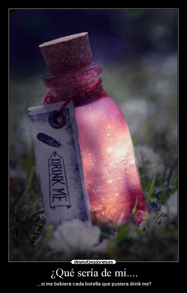 ¿Qué sería de mi.... - ....si me bebiera cada botella que pusiera drink me?