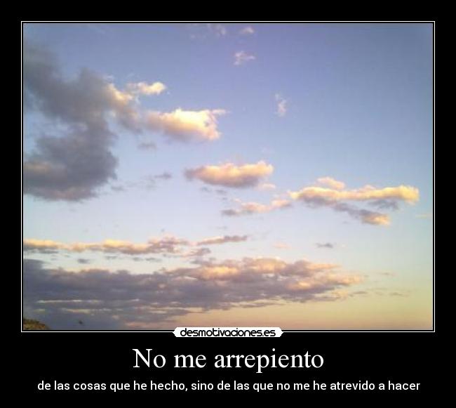 No me arrepiento - 