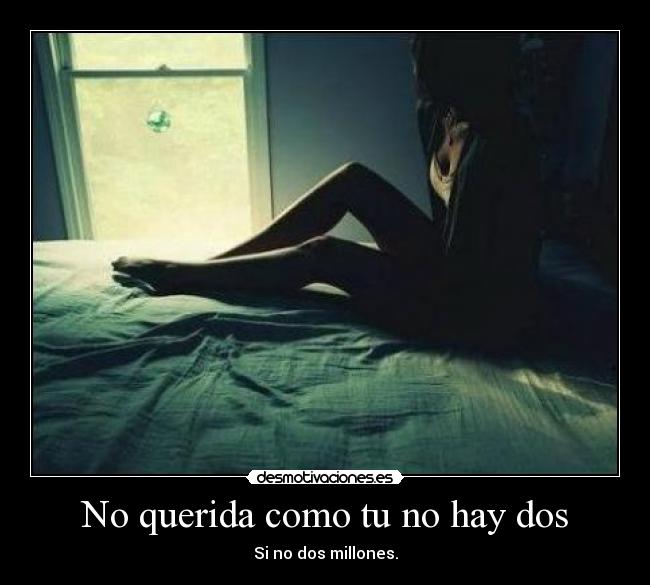 No querida como tu no hay dos - Si no dos millones.