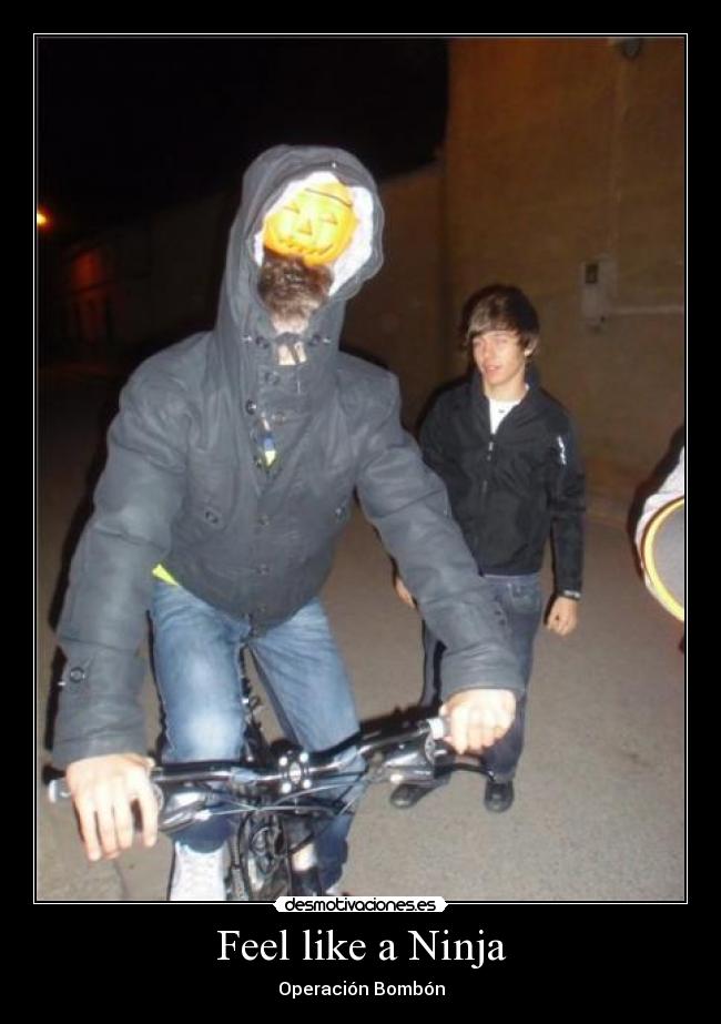 carteles feel like ninja desmotivaciones