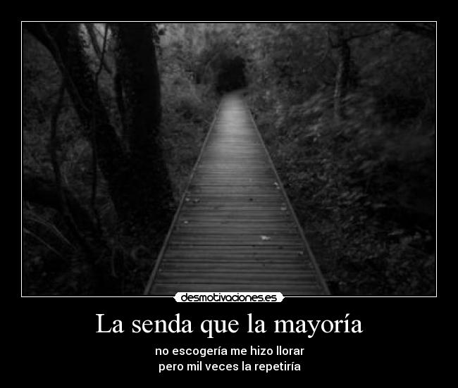 La senda que la mayoría -