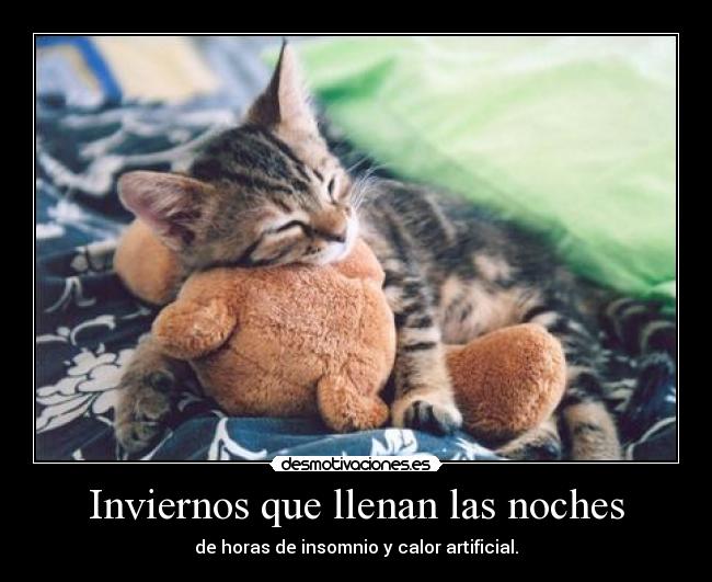 Inviernos que llenan las noches -