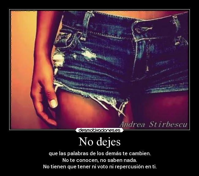 No dejes - 