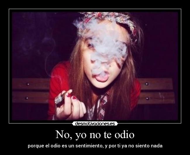 No, yo no te odio - 