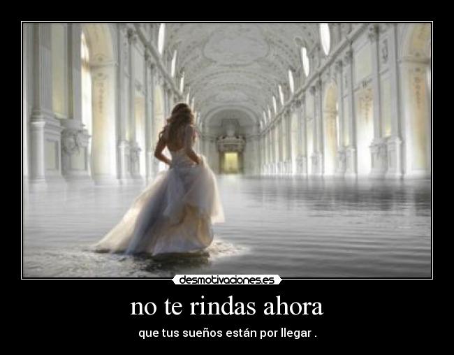 no te rindas ahora -