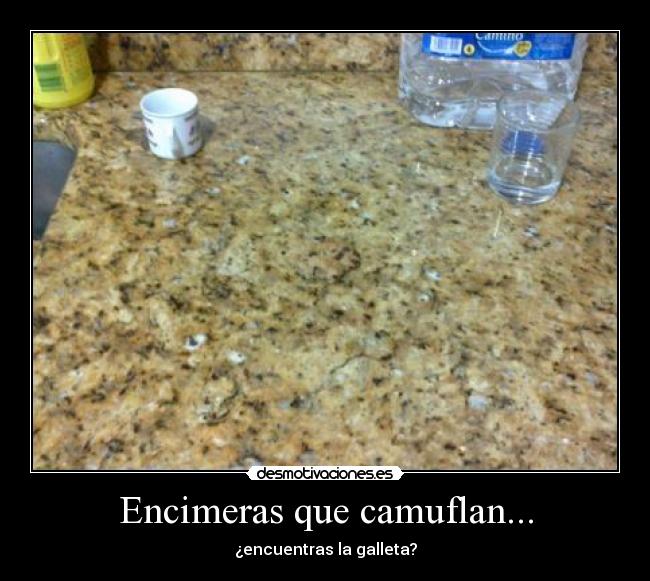 Encimeras que camuflan... - ¿encuentras la galleta?