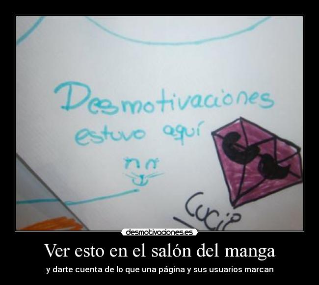 Ver esto en el salón del manga -
