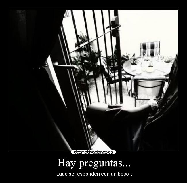 carteles amor beso pregunta desmotivaciones