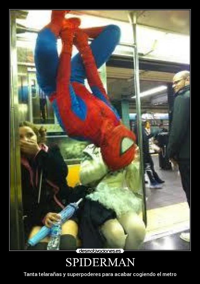 SPIDERMAN - Tanta telarañas y superpoderes para acabar cogiendo el metro