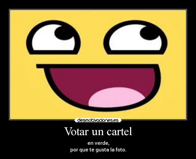 Votar un cartel - 