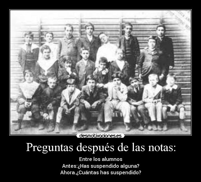Preguntas después de las notas: -