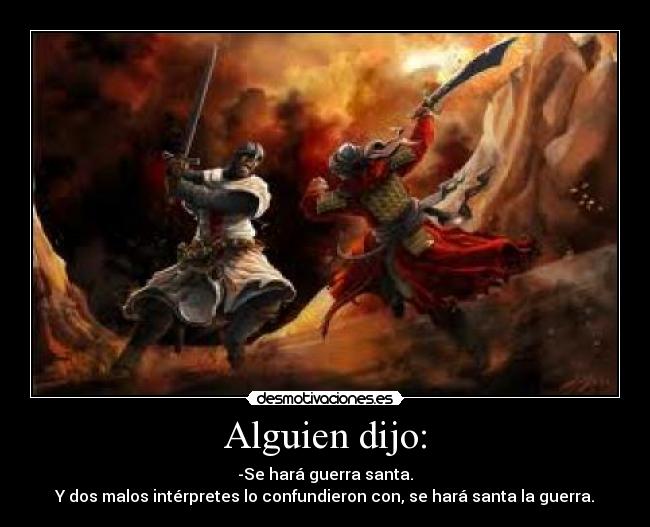 carteles santa guerra desmotivaciones