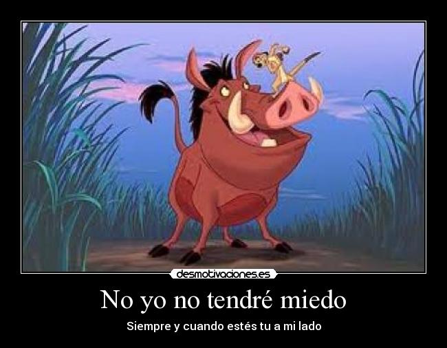 carteles miedo timon pumba desmotivaciones