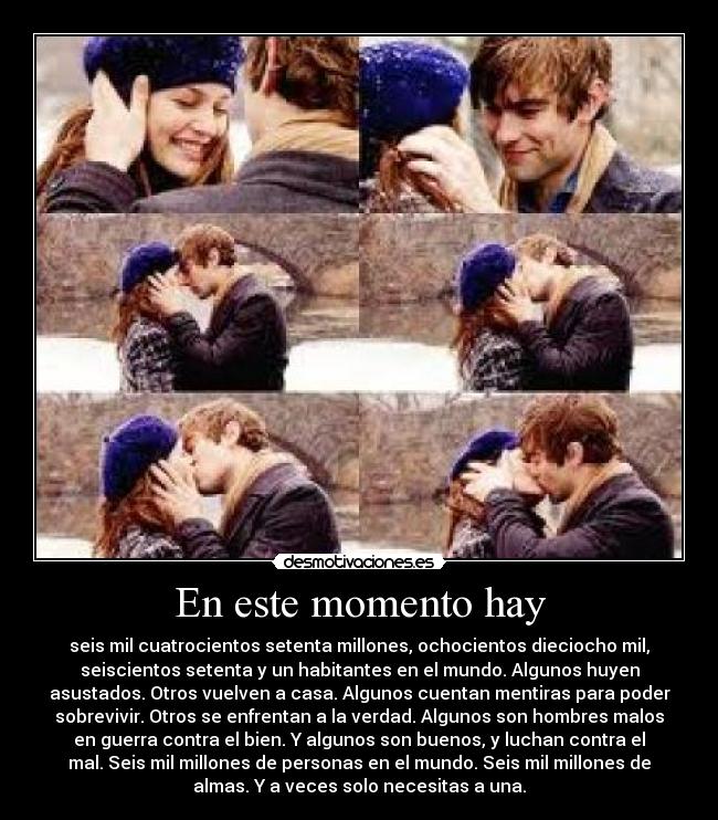 En este momento hay -