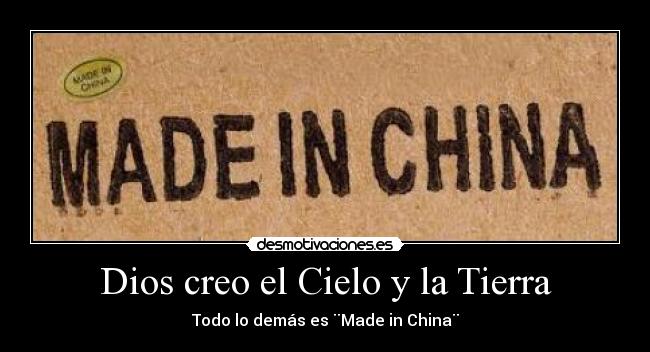 Dios creo el Cielo y la Tierra -