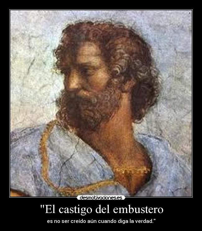 El castigo del embustero -