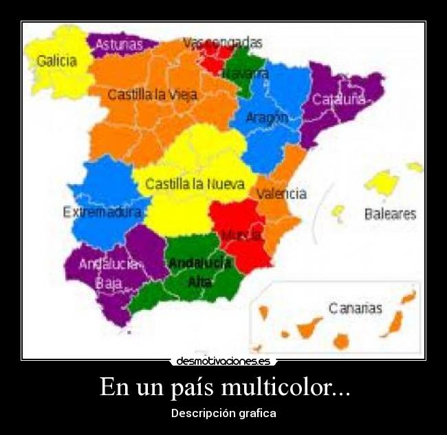 En un país multicolor... - Descripción grafica