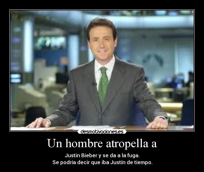 Un hombre atropella a -