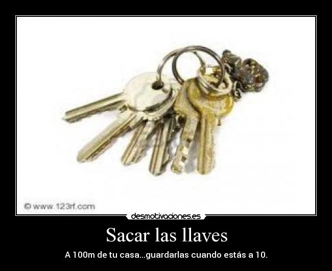 carteles llaves desmotivaciones