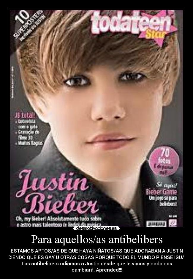 Para aquellos/as antibelibers -