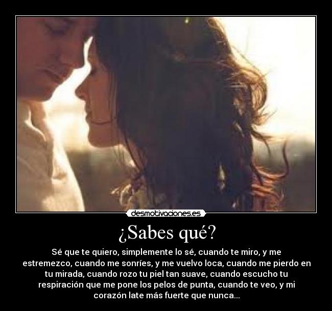 ¿Sabes qué? -
