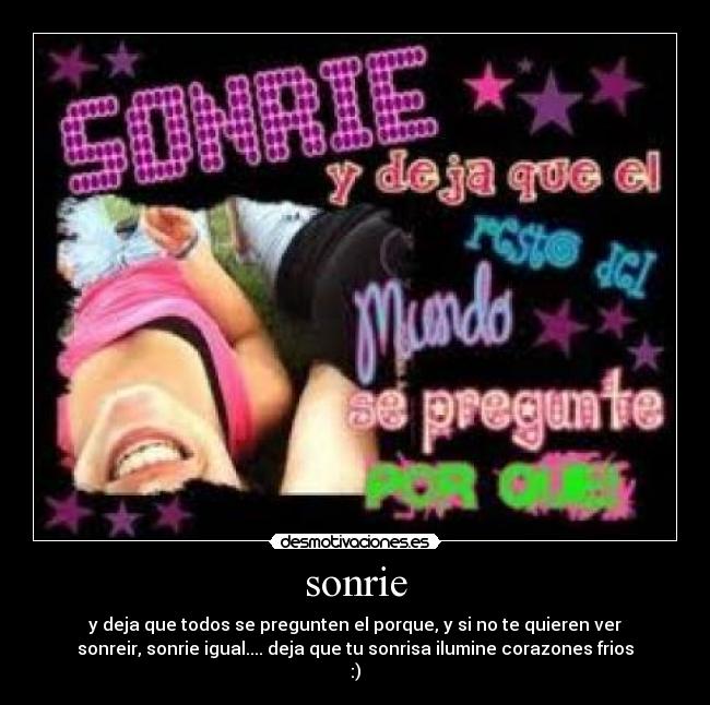 sonrie -