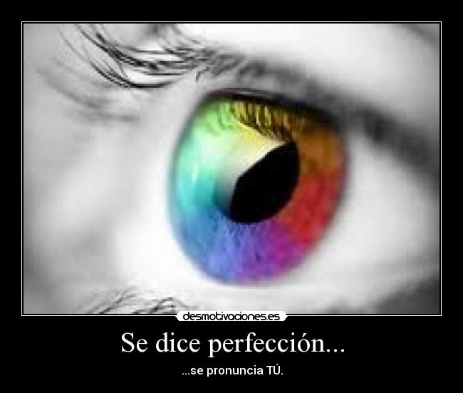 Se dice perfección... - ...se pronuncia TÚ.