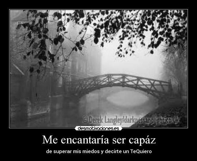 Me encantaría ser capáz -