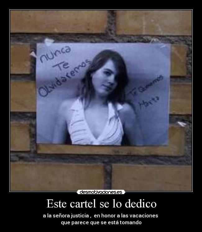 Este cartel se lo dedico - 