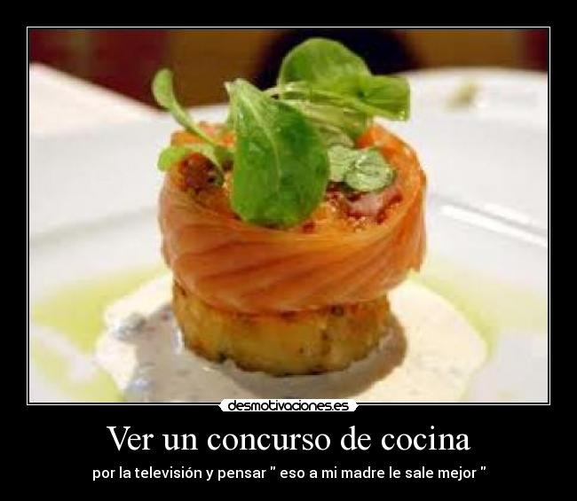 Ver un concurso de cocina - 