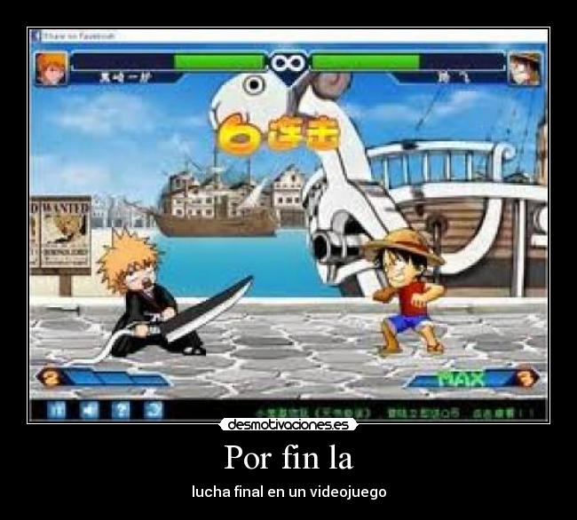 Por fin la - lucha final en un videojuego