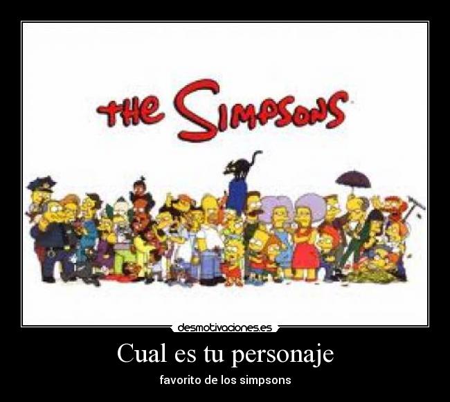 Cual es tu personaje - favorito de los simpsons