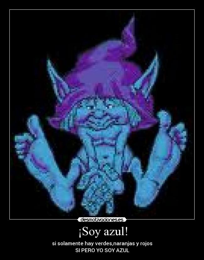 carteles azul desmotivaciones