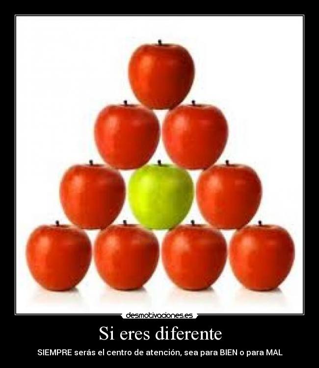 carteles motiva ser diferente desmotivaciones