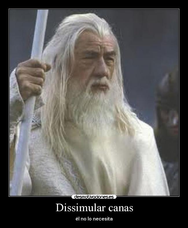 Dissimular canas - él no lo necesita