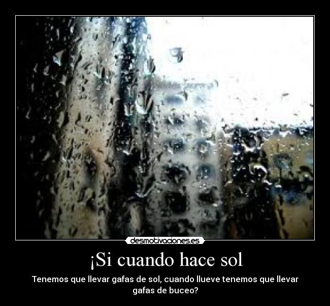 ¡Si cuando hace sol - 