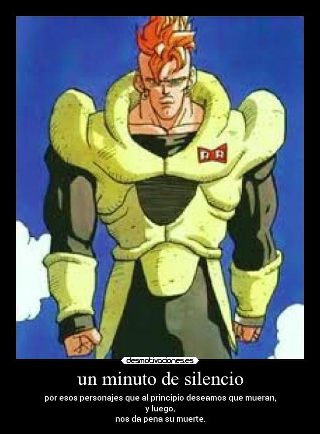 un minuto de silencio -