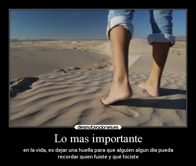 Lo mas importante - 