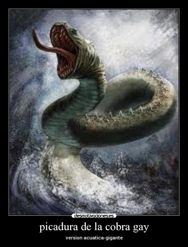 picadura de la cobra gay - version acuatica-gigante